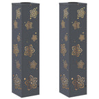 Solar LED Pathway Light 2 pcs Anthracite Cold Rolled Steel