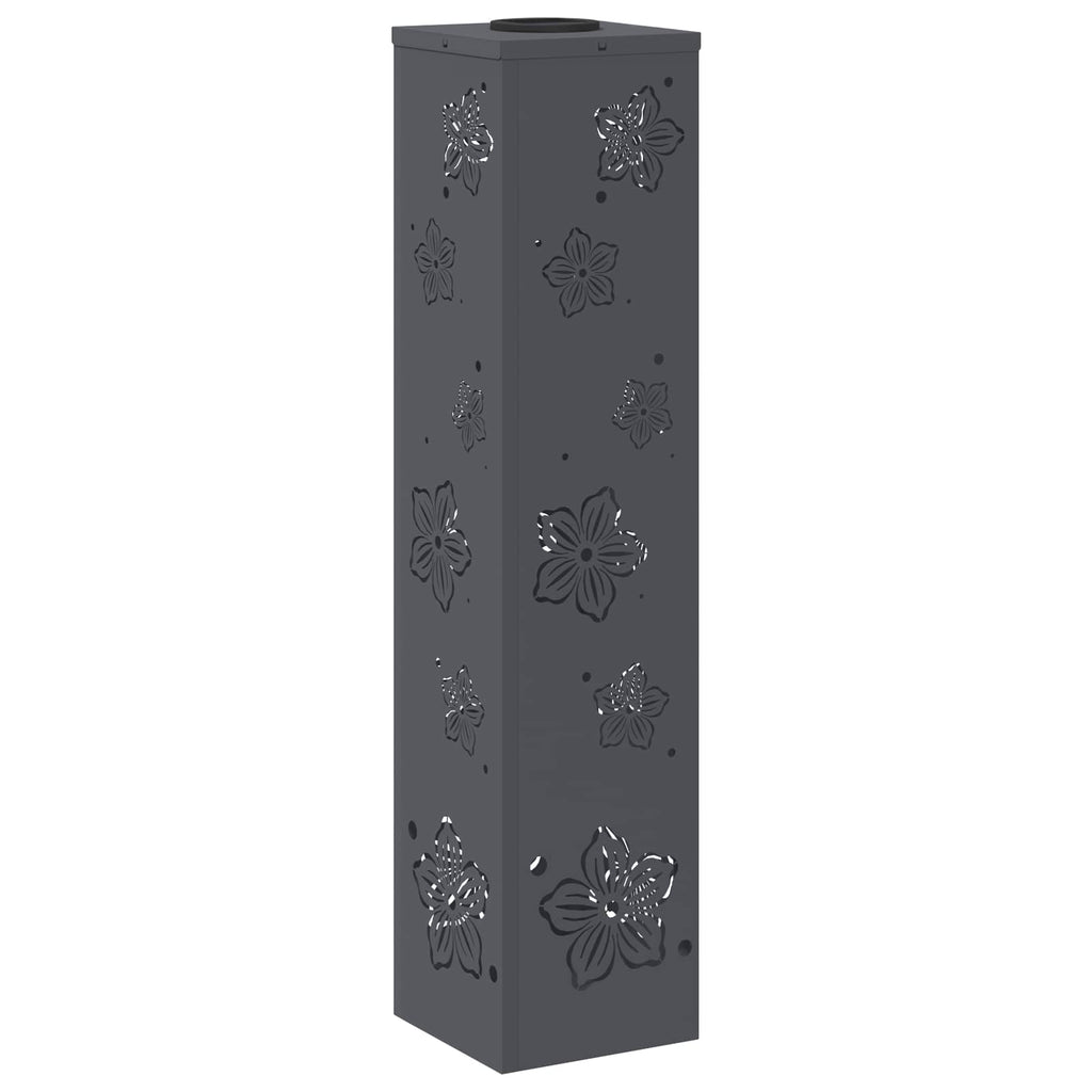 Solar LED Pathway Light 2 pcs Anthracite Cold Rolled Steel