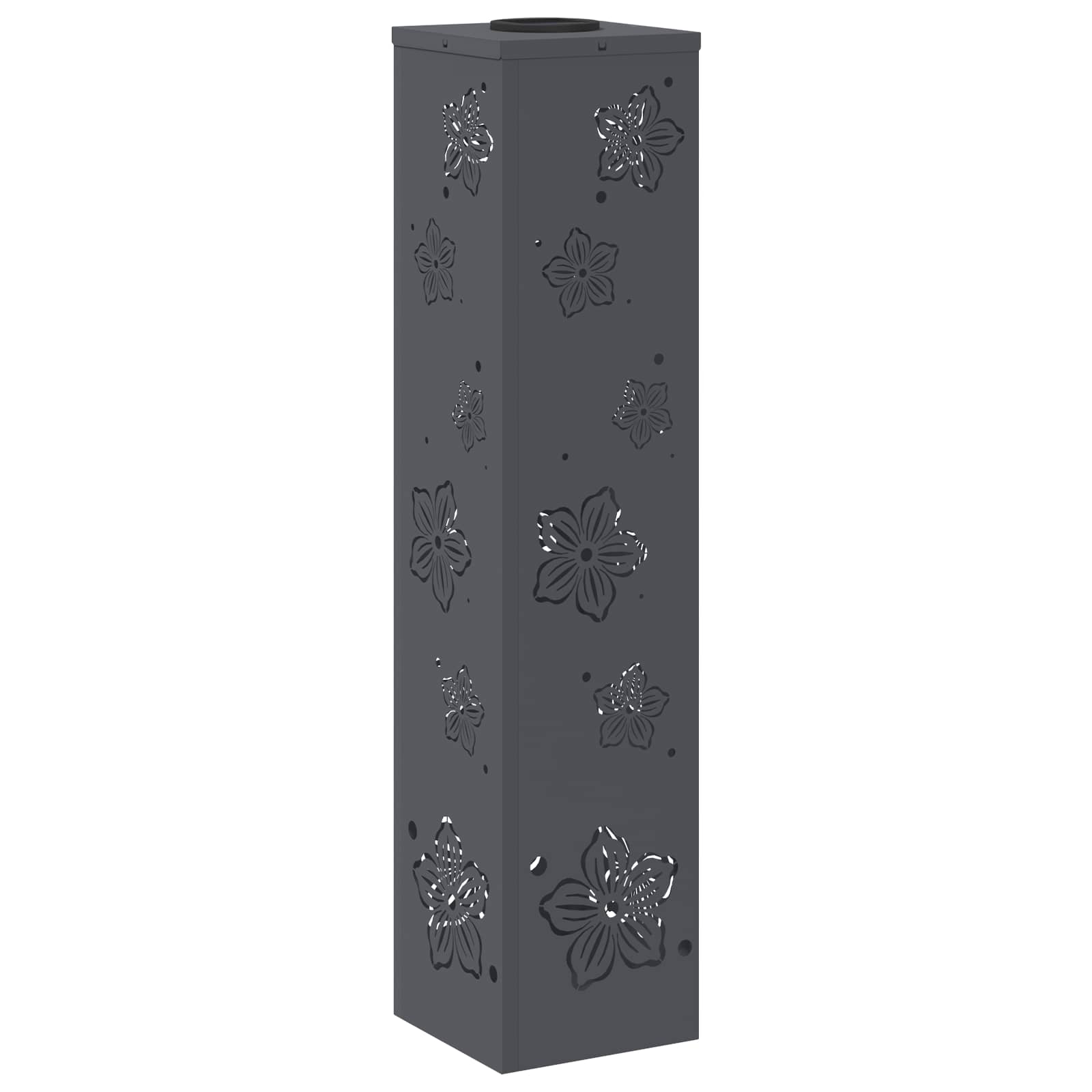 Solar LED Pathway Light 2 pcs Anthracite Cold Rolled Steel