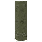 Solar LED Pathway Light 2 pcs Olive Green Cold Rolled Steel