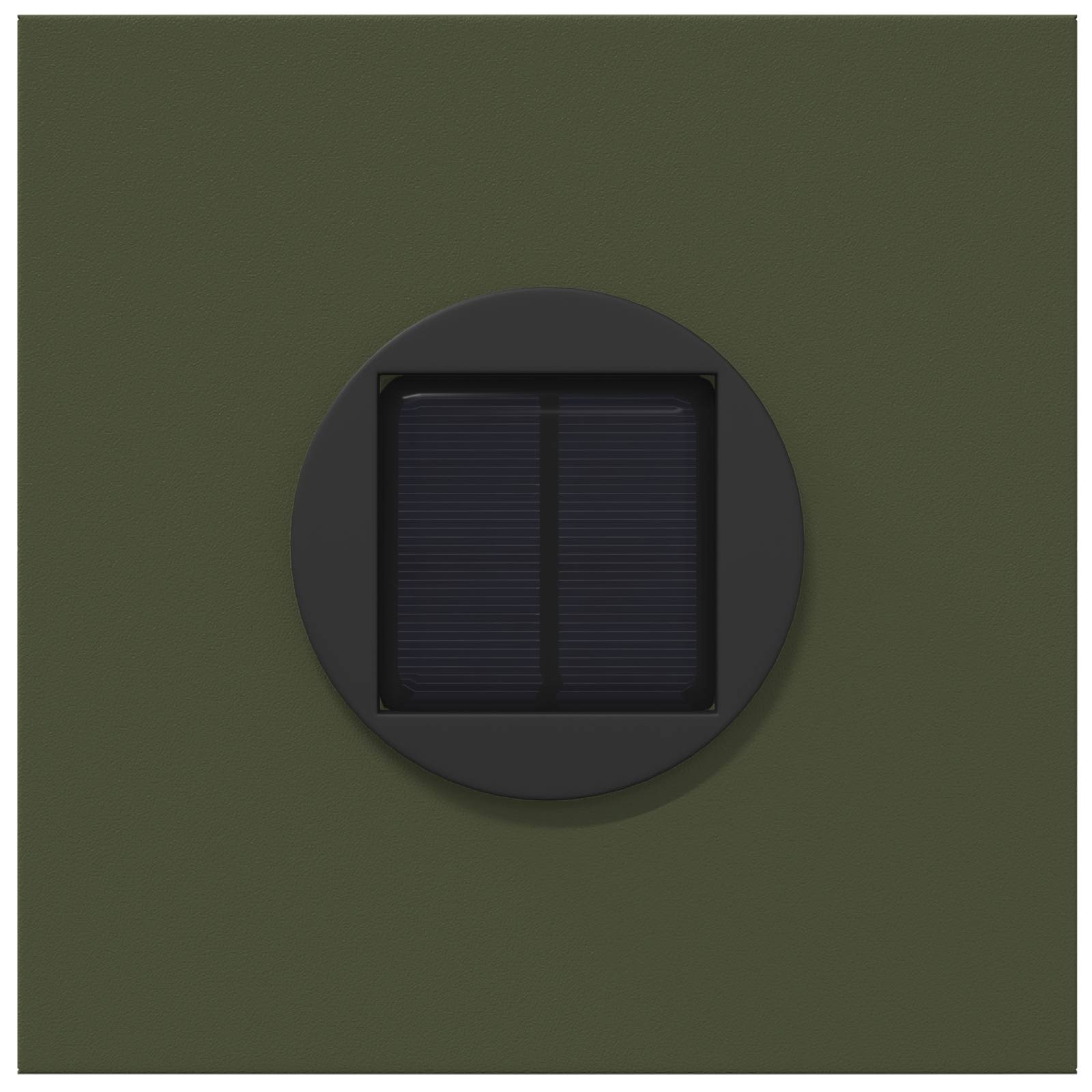 Solar LED Pathway Light 2 pcs Olive Green Cold Rolled Steel