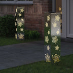 Solar LED Pathway Light 2 pcs Stainless Steel Stainless Steel