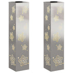 Solar LED Pathway Light 2 pcs Stainless Steel Stainless Steel