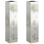 Solar LED Pathway Light 2 pcs Galvanized Galvanized