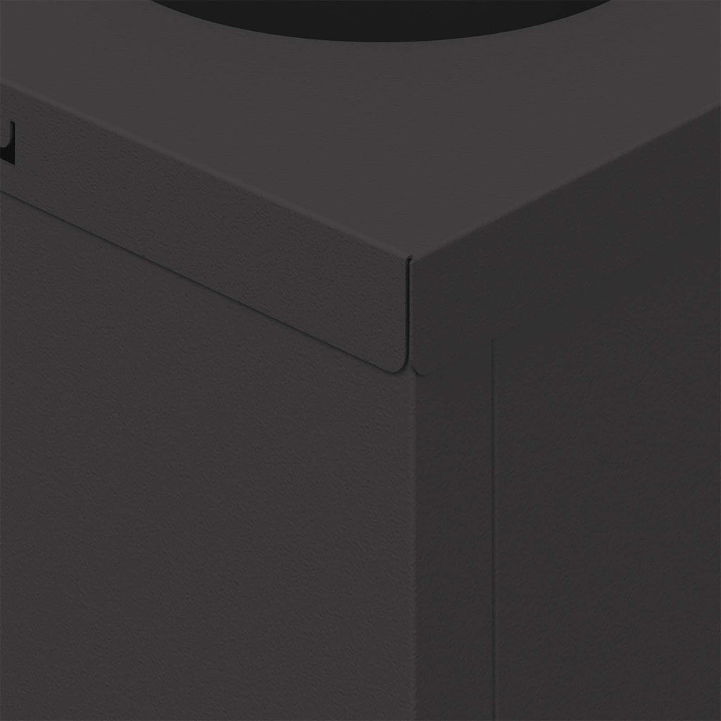 Solar LED Pathway Light 2 pcs Black Cold Rolled Steel