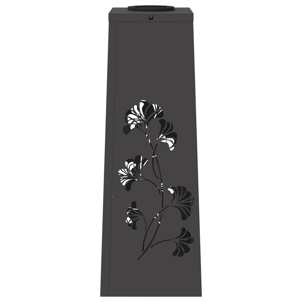 Solar LED Pathway Light 2 pcs Black Cold Rolled Steel