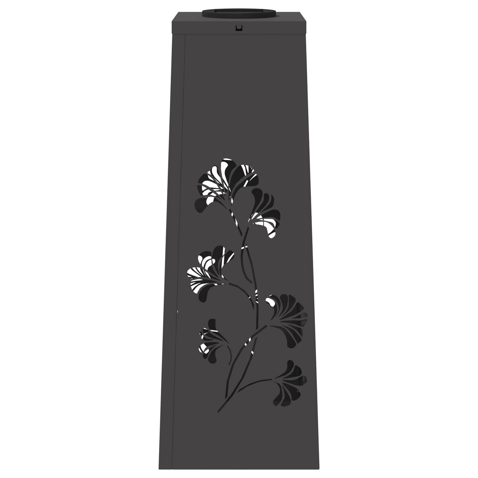 Solar LED Pathway Light 2 pcs Black Cold Rolled Steel