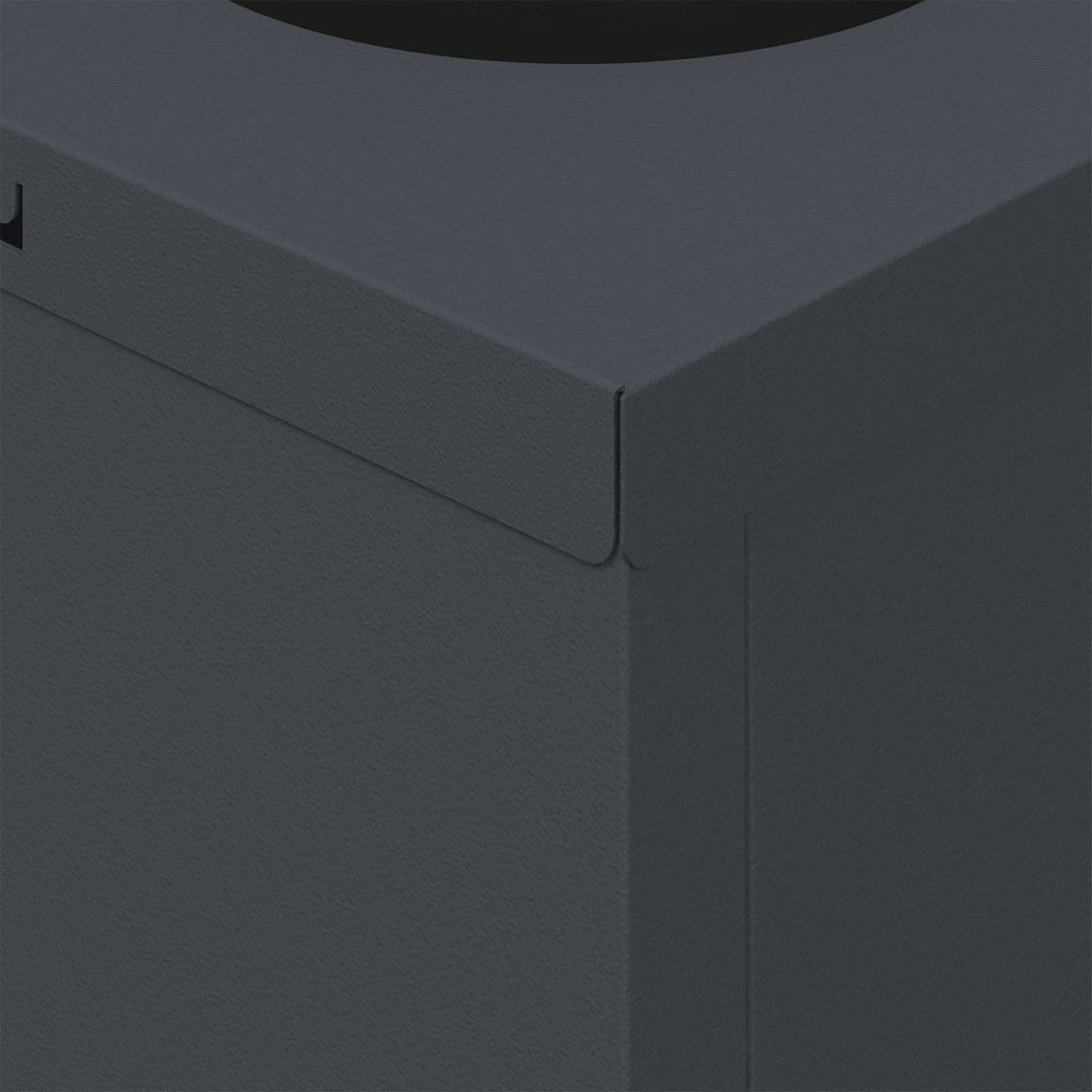 Solar LED Pathway Light 2 pcs Anthracite Cold Rolled Steel