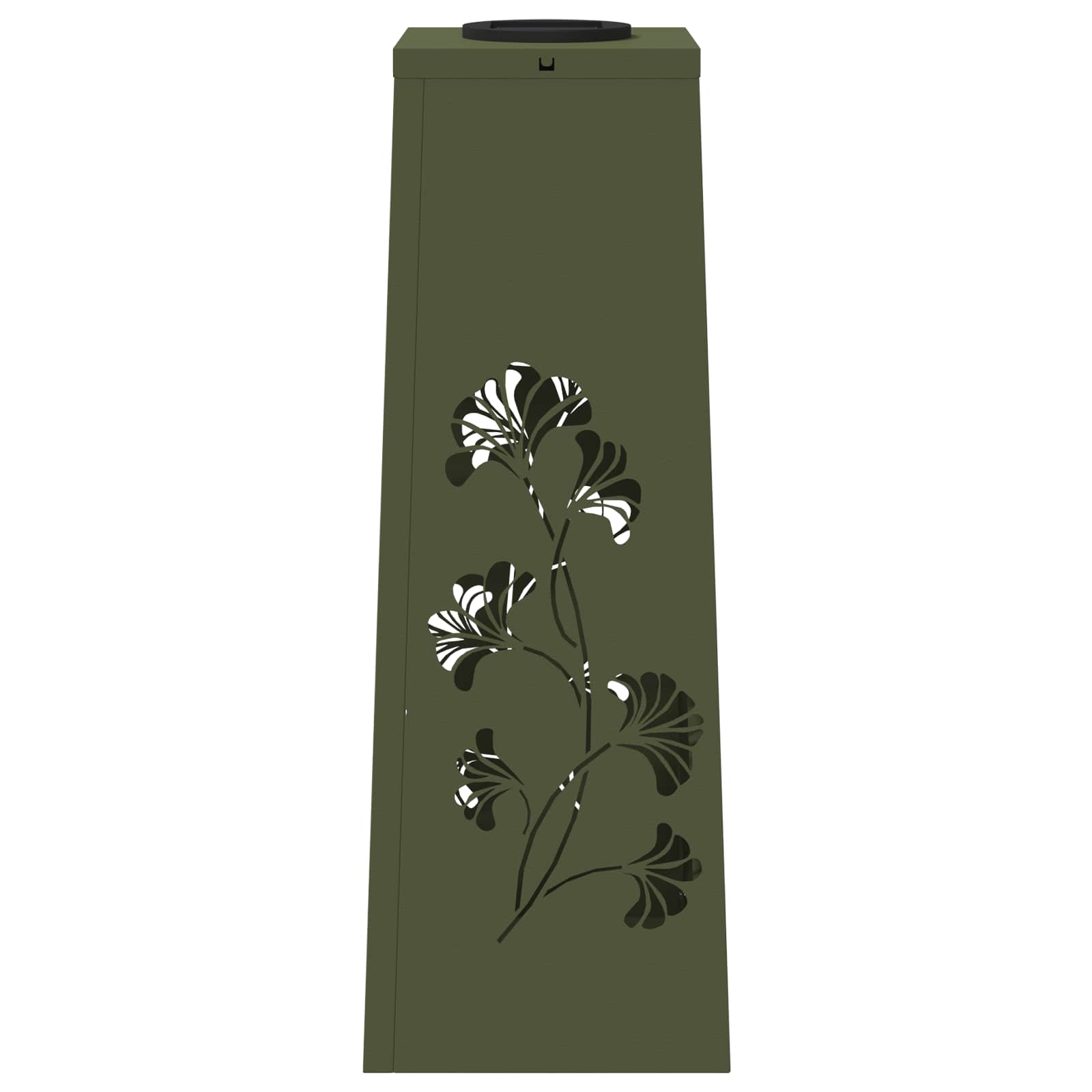 Solar LED Pathway Light 2 pcs Olive Green Cold Rolled Steel