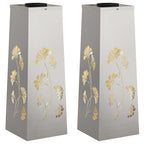 Solar LED Pathway Light 2 pcs Stainless Steel Stainless Steel