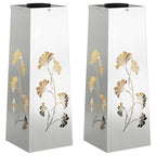 Solar LED Pathway Light 2 pcs Galvanized Galvanized