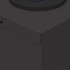 Solar LED Pathway Light 2 pcs Black Cold Rolled Steel