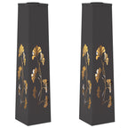 Solar LED Pathway Light 2 pcs Black Cold Rolled Steel