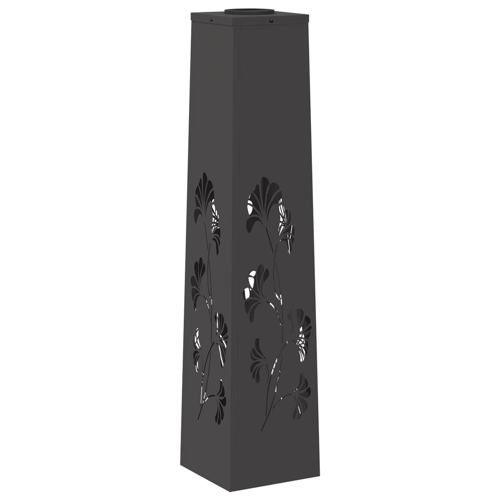 Solar LED Pathway Light 2 pcs Black Cold Rolled Steel