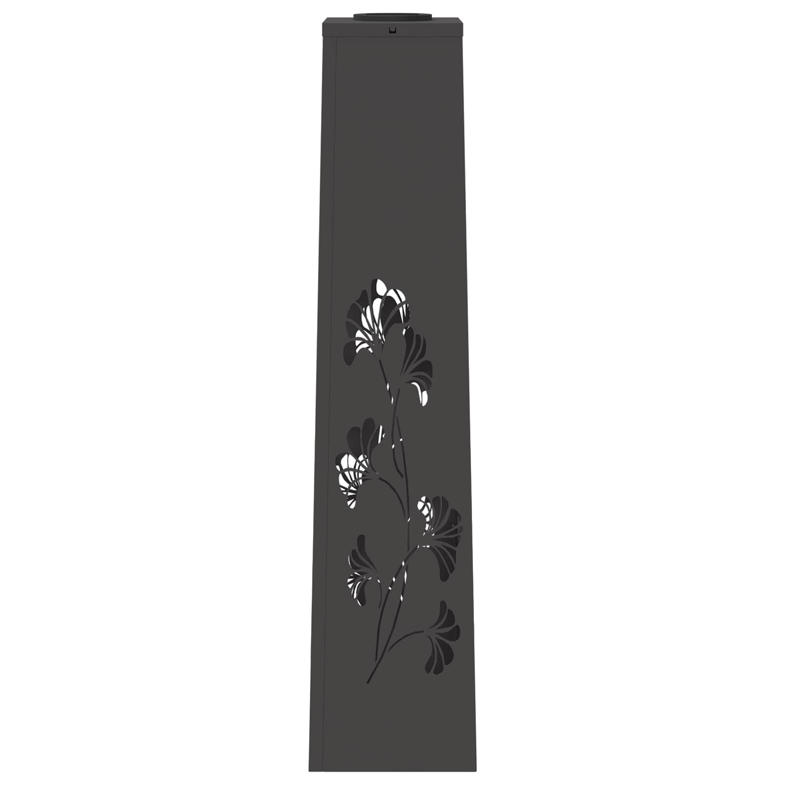 Solar LED Pathway Light 2 pcs Black Cold Rolled Steel