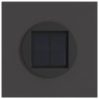 Solar LED Pathway Light 2 pcs Black Cold Rolled Steel