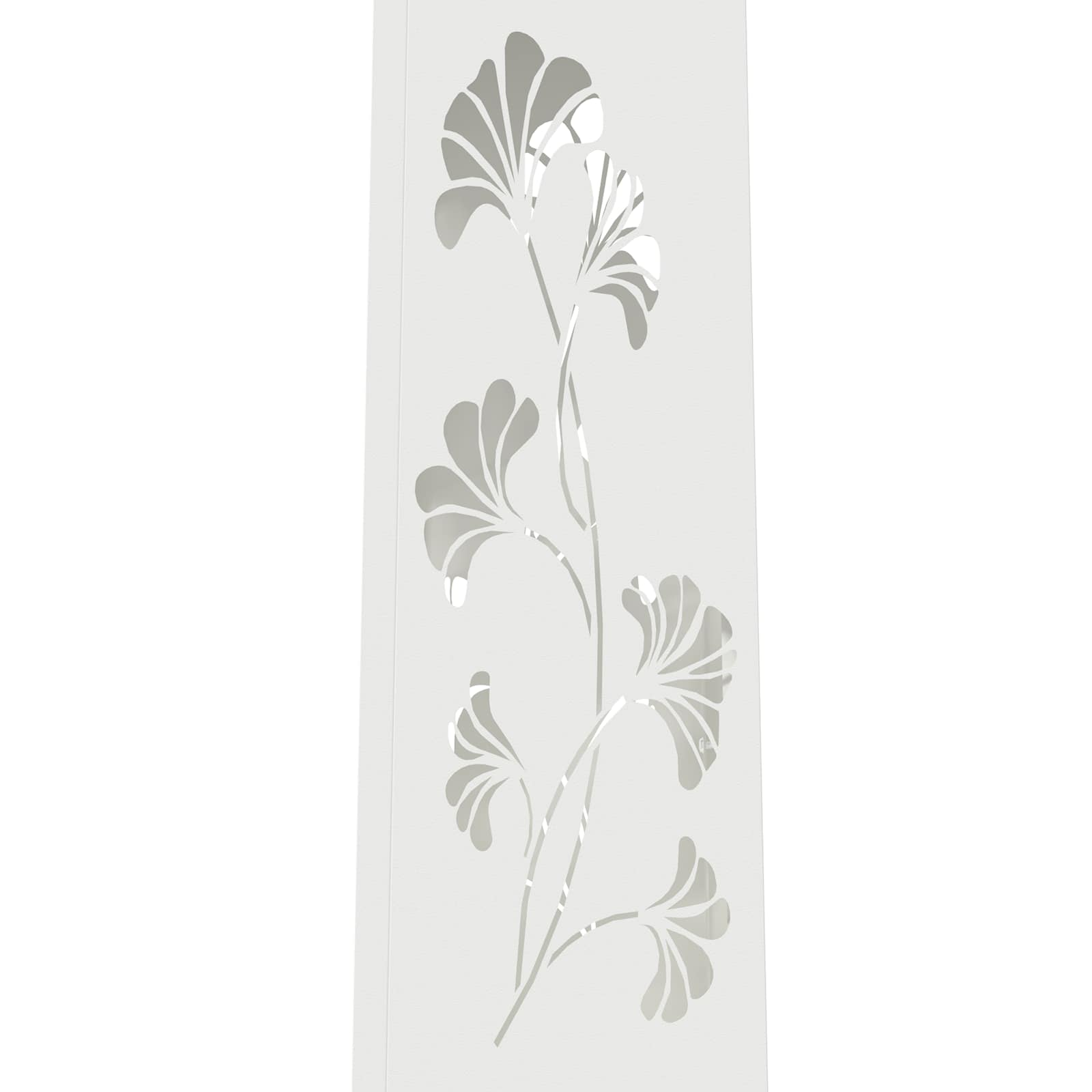 Solar LED Pathway Light 2 pcs White Cold Rolled Steel