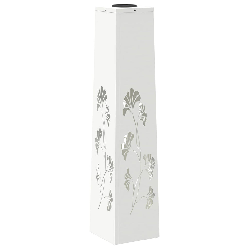 Solar LED Pathway Light 2 pcs White Cold Rolled Steel