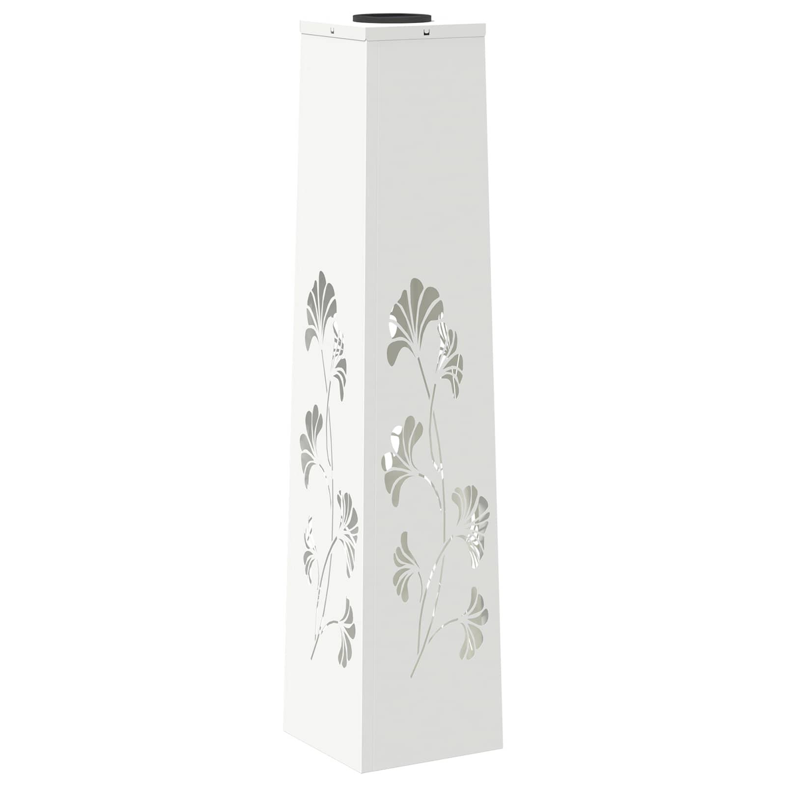 Solar LED Pathway Light 2 pcs White Cold Rolled Steel