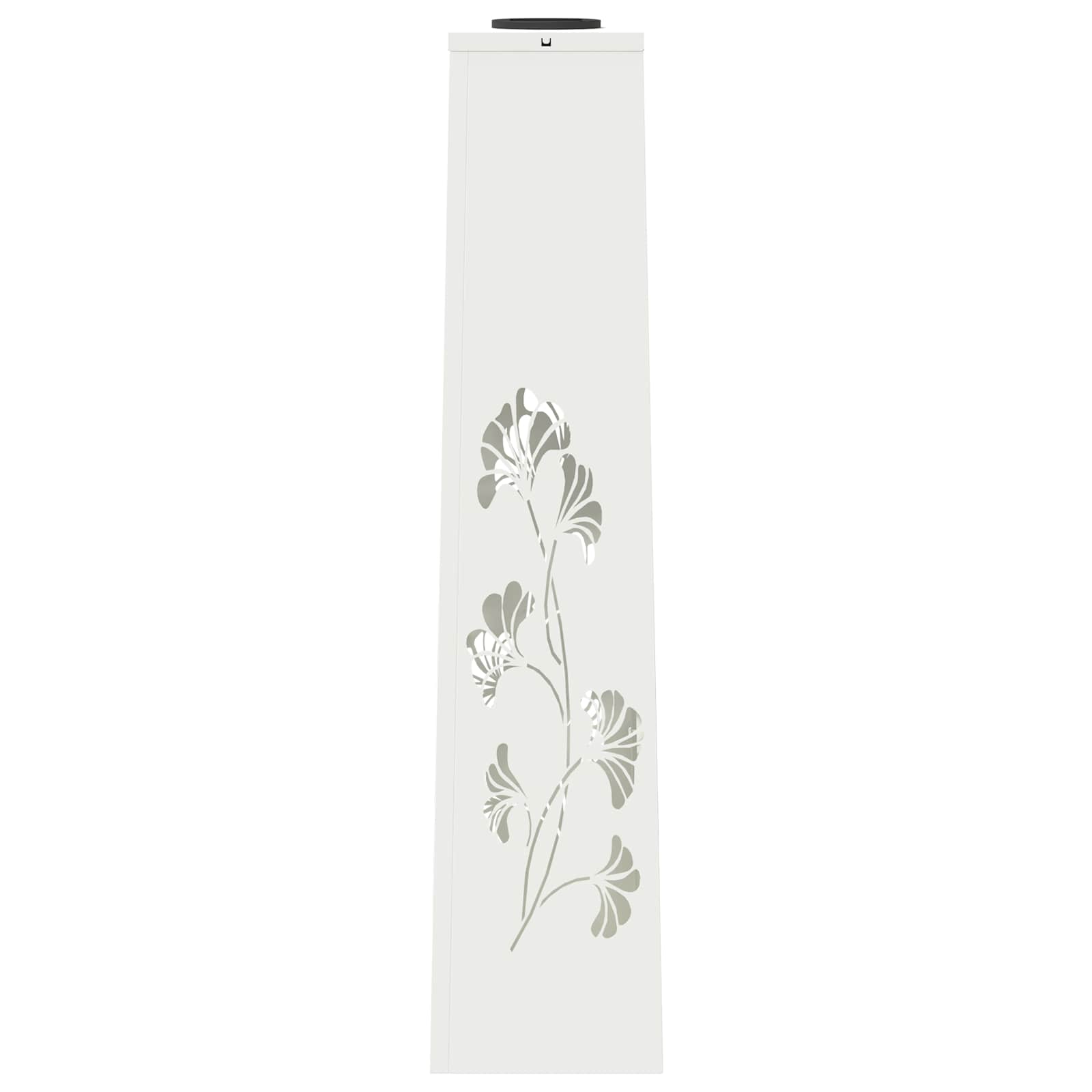 Solar LED Pathway Light 2 pcs White Cold Rolled Steel