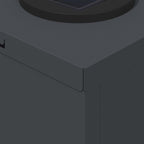 Solar LED Pathway Light 2 pcs Anthracite Cold Rolled Steel