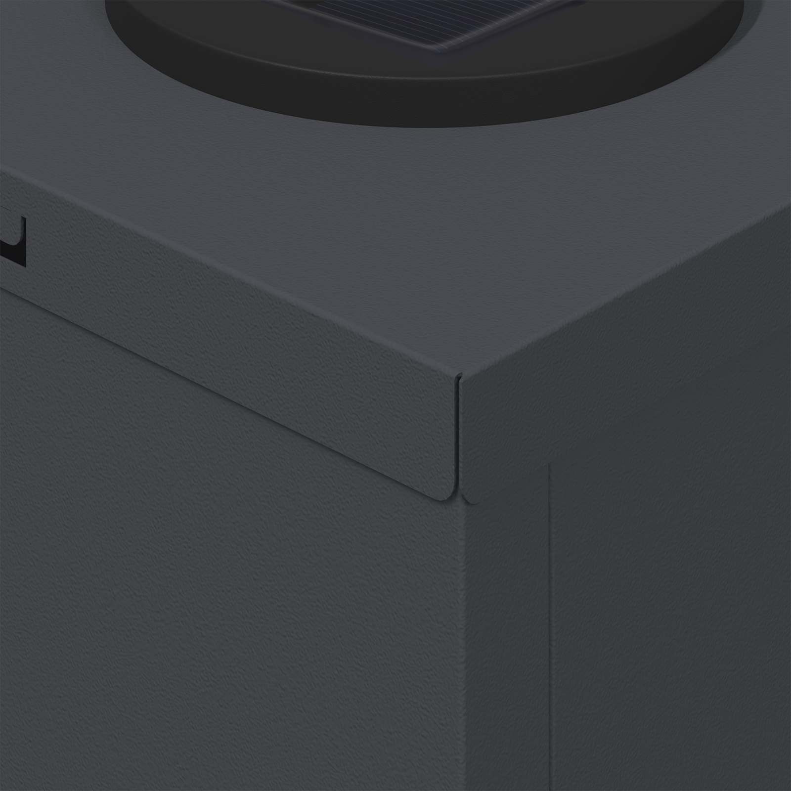 Solar LED Pathway Light 2 pcs Anthracite Cold Rolled Steel