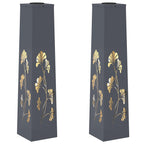 Solar LED Pathway Light 2 pcs Anthracite Cold Rolled Steel