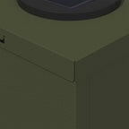 Solar LED Pathway Light 2 pcs Olive Green Cold Rolled Steel