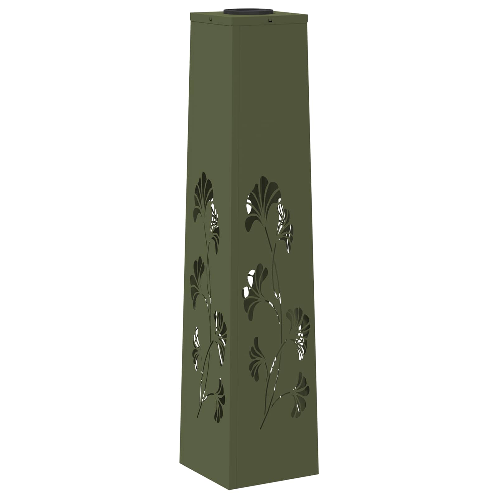 Solar LED Pathway Light 2 pcs Olive Green Cold Rolled Steel