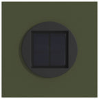 Solar LED Pathway Light 2 pcs Olive Green Cold Rolled Steel