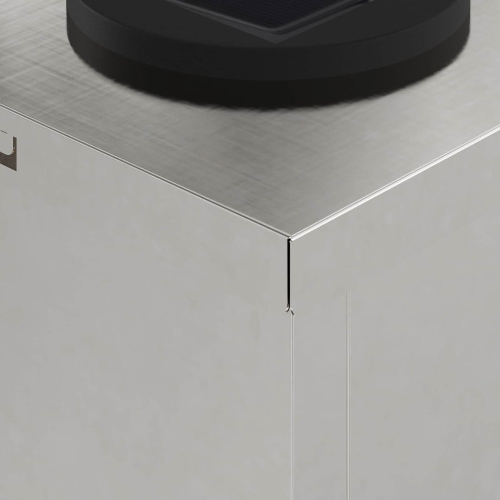 Solar LED Pathway Light 2 pcs Stainless Steel Stainless Steel