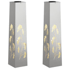 Solar LED Pathway Light 2 pcs Stainless Steel Stainless Steel