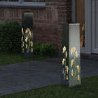 Solar LED Pathway Light 2 pcs Galvanized Galvanized