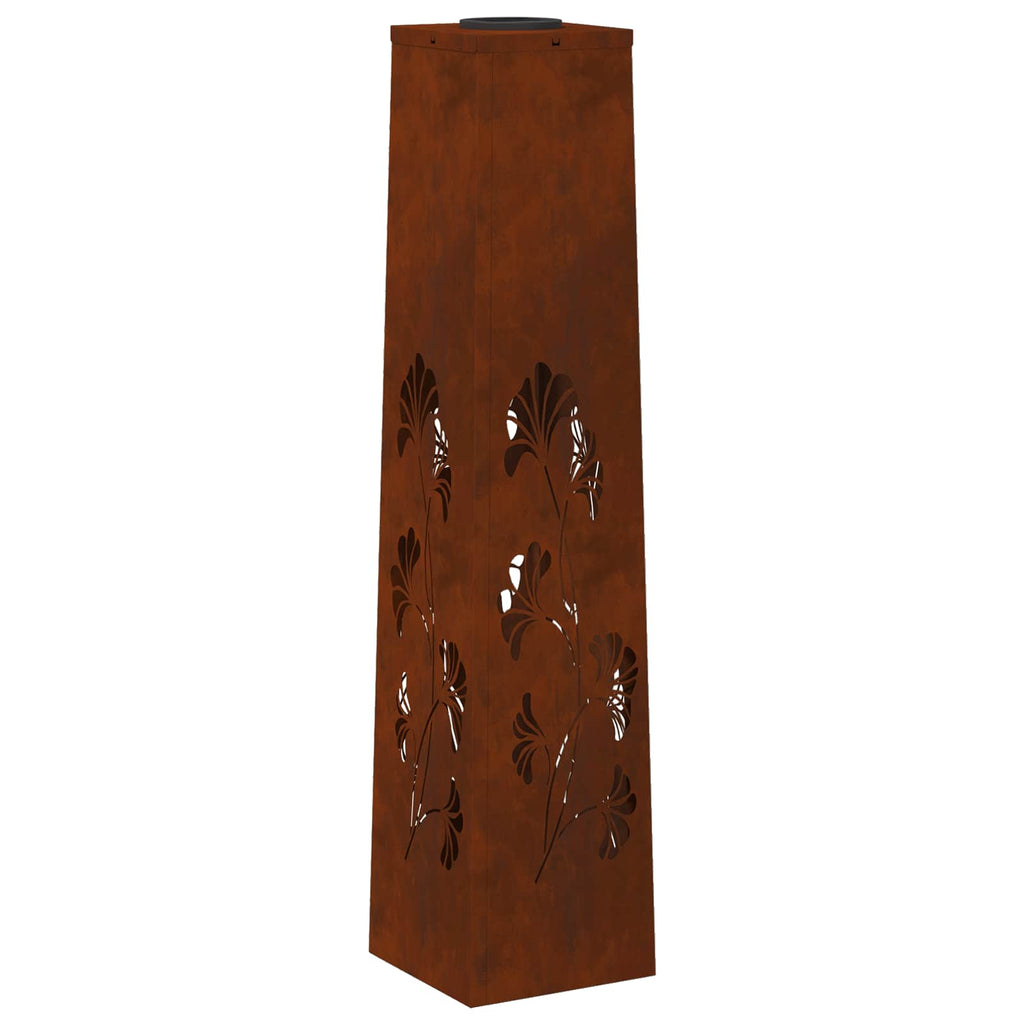 Solar LED Pathway Light 2 pcs Corten Steel Corten Steel