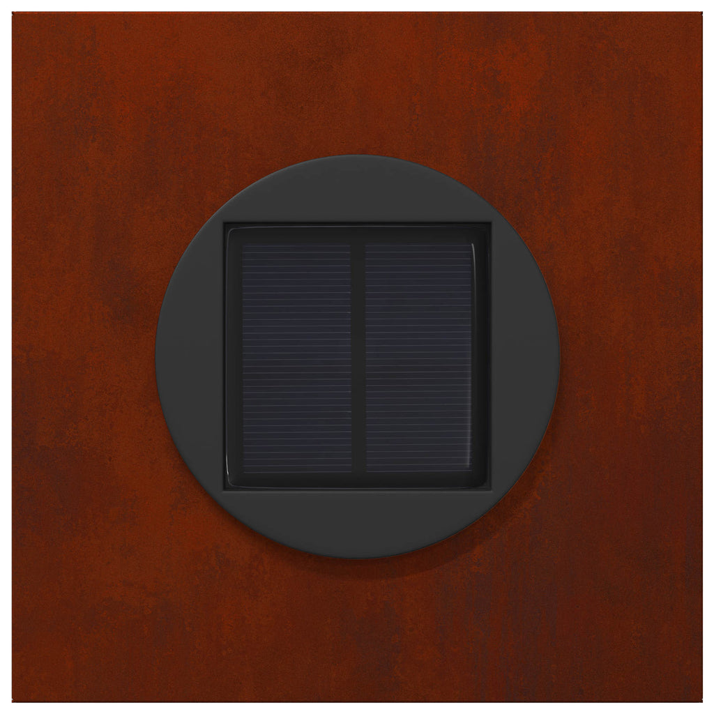 Solar LED Pathway Light 2 pcs Corten Steel Corten Steel