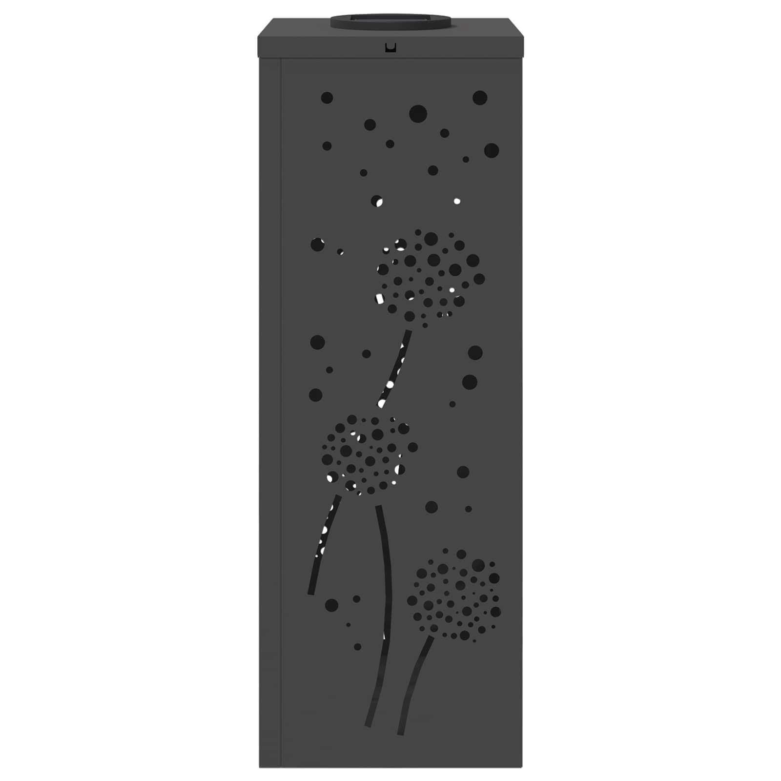 Solar LED Pathway Light 2 pcs Black Cold Rolled Steel