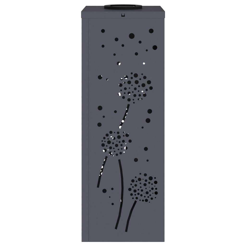 Solar LED Pathway Light 2 pcs Anthracite Cold Rolled Steel