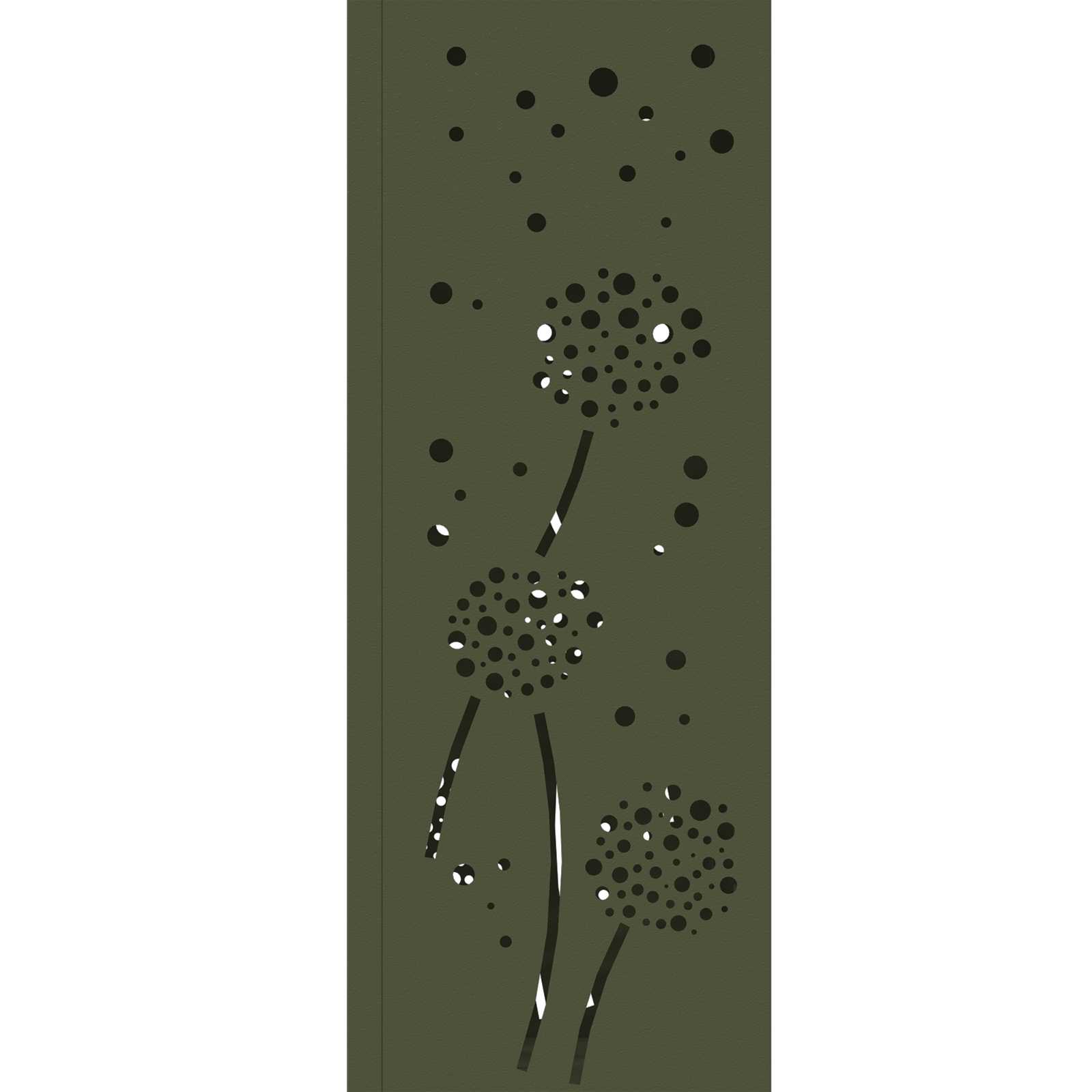 Solar LED Pathway Light 2 pcs Olive Green Cold Rolled Steel