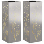 Solar LED Pathway Light 2 pcs Stainless Steel Stainless Steel