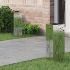 Solar LED Pathway Light 2 pcs Galvanized Galvanized