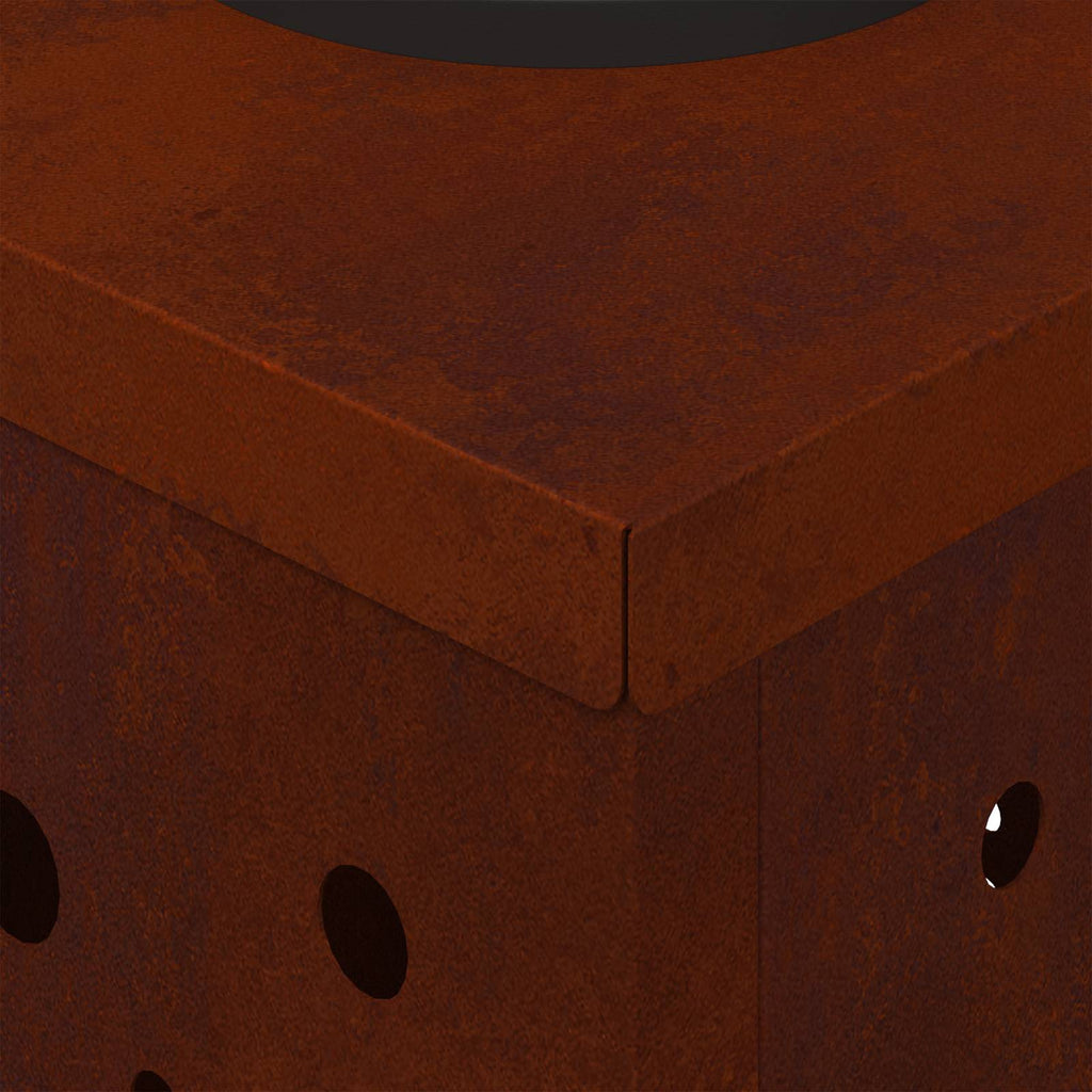 Solar LED Pathway Light 2 pcs Corten Steel Corten Steel