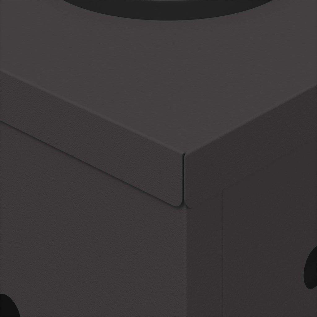 Solar LED Pathway Light 2 pcs Black Cold Rolled Steel