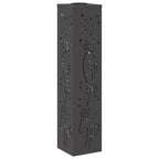 Solar LED Pathway Light 2 pcs Black Cold Rolled Steel