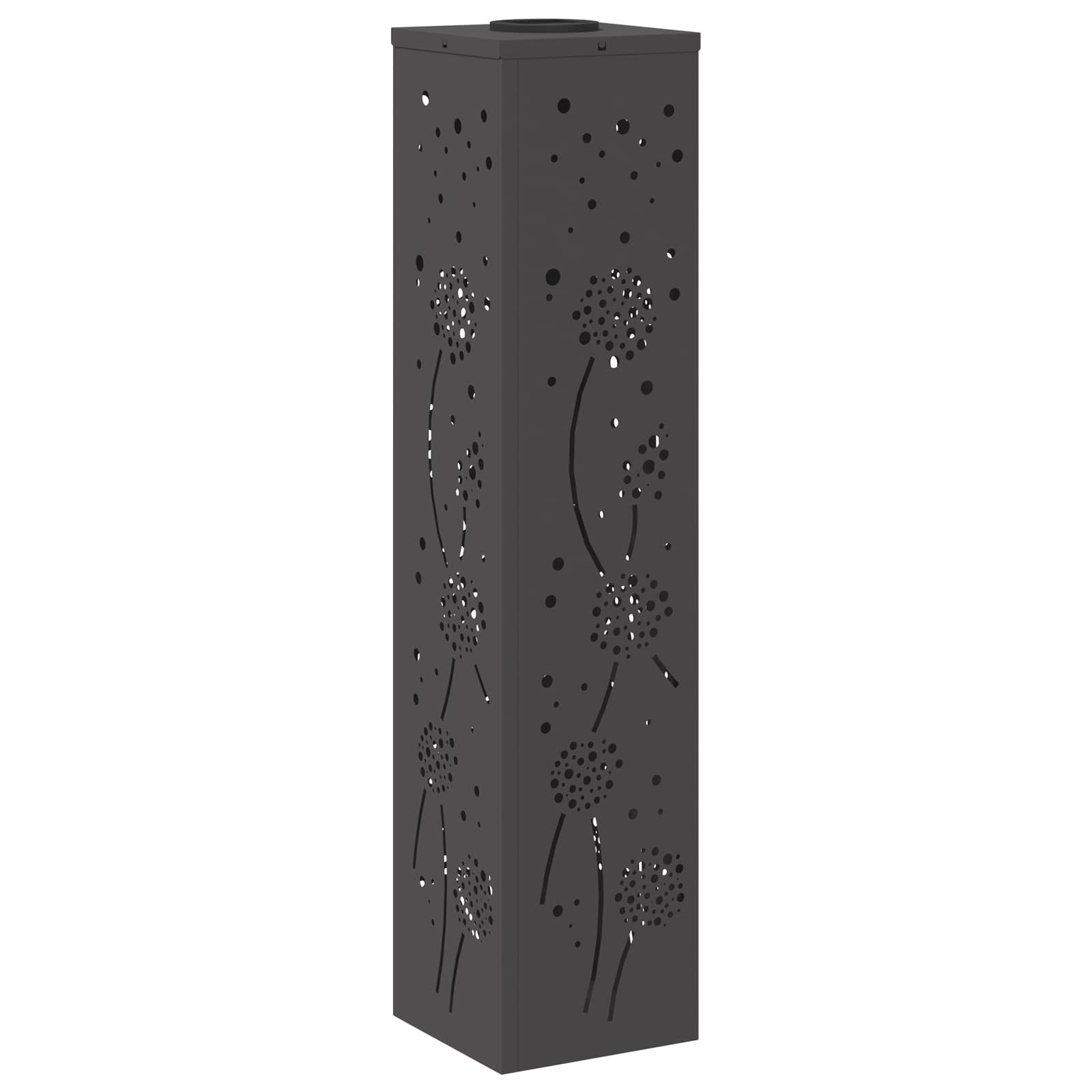 Solar LED Pathway Light 2 pcs Black Cold Rolled Steel