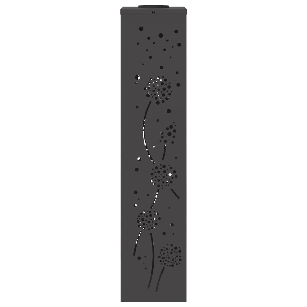 Solar LED Pathway Light 2 pcs Black Cold Rolled Steel