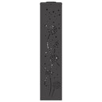 Solar LED Pathway Light 2 pcs Black Cold Rolled Steel