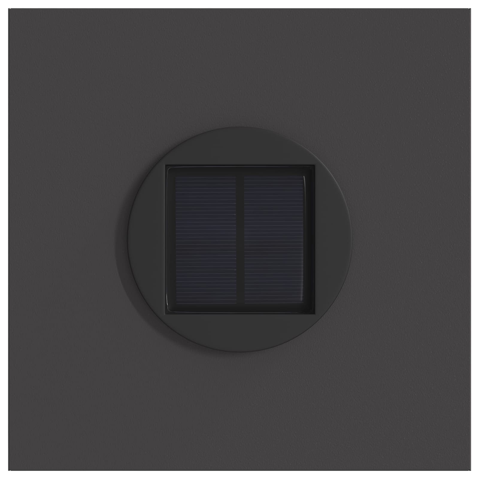 Solar LED Pathway Light 2 pcs Black Cold Rolled Steel