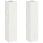 Solar LED Pathway Light 2 pcs White Cold Rolled Steel