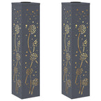 Solar LED Pathway Light 2 pcs Anthracite Cold Rolled Steel