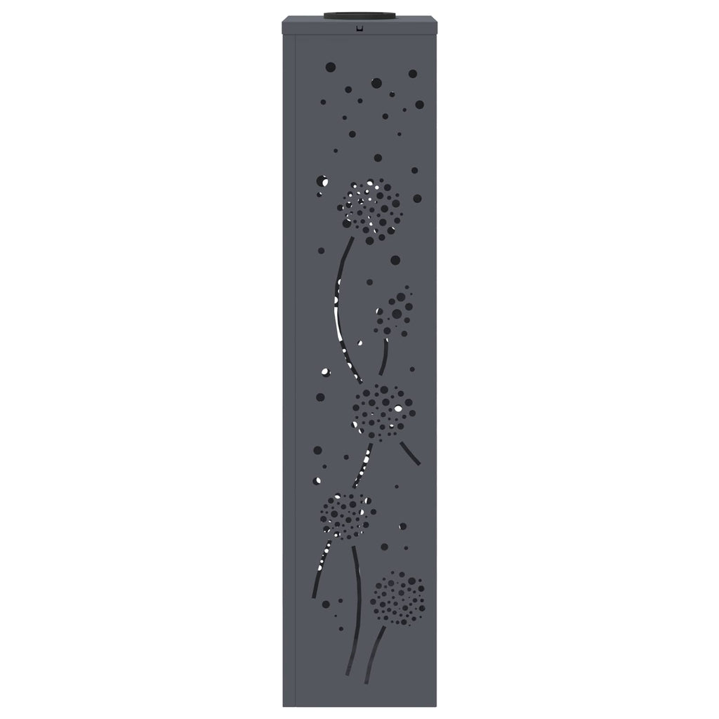 Solar LED Pathway Light 2 pcs Anthracite Cold Rolled Steel